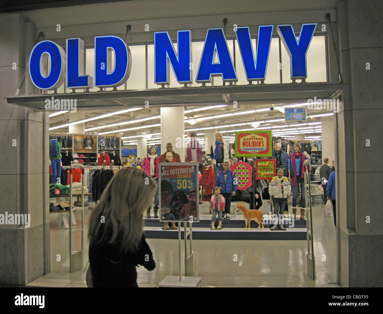 OLD NAVY retail store in Eaton Centre shopping mall on Toronto, Canada. Photo Tony Gale Stock Photo