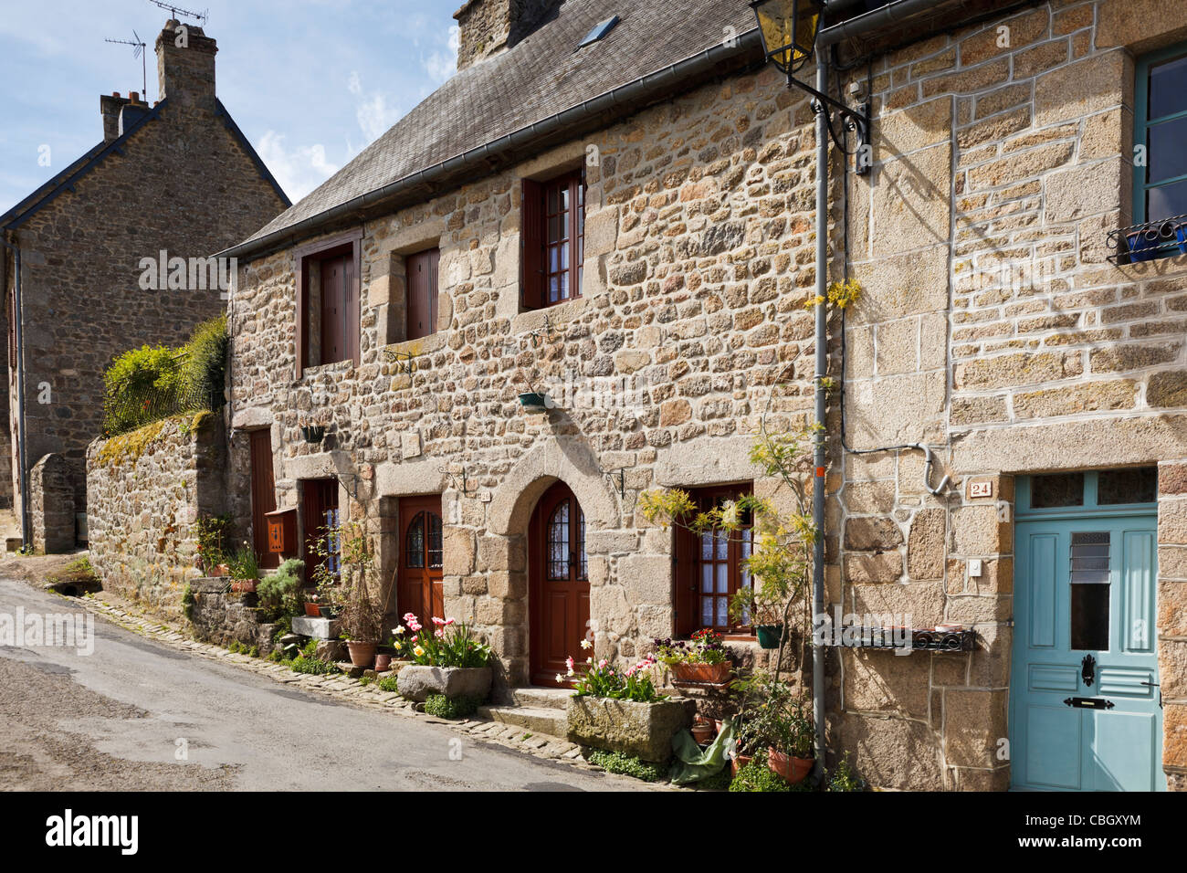 Old houses in Brittany, France Stock Photo Alamy