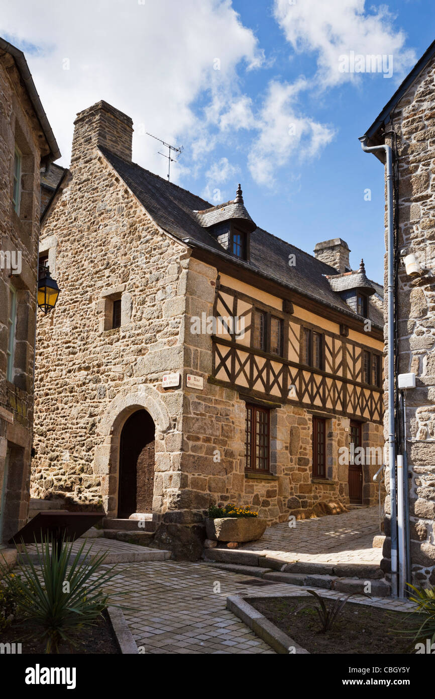 Moncontour, Cotes d'Armor, Brittany, France Stock Photo