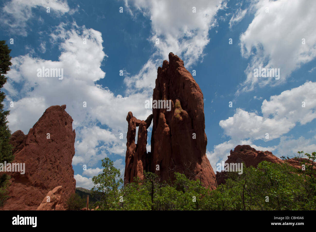 Colorado Rock Formations Garden of the Gods Rock Formation in Colorado Stock Photo - Alamy