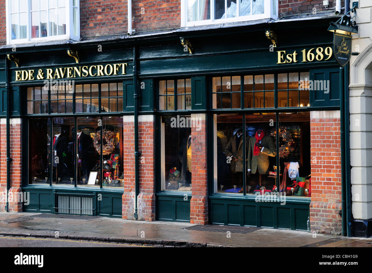 Ede & Ravenscroft Tailor's Shop, Cambridge, England, UK Stock Photo