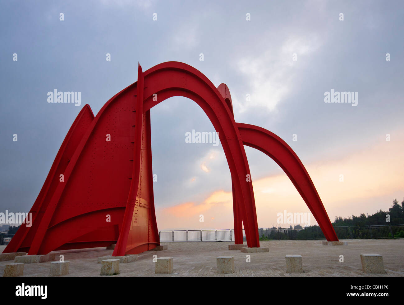 Alexander Calder's "Homage to Jerusalem", Stabile at the Herzel mount