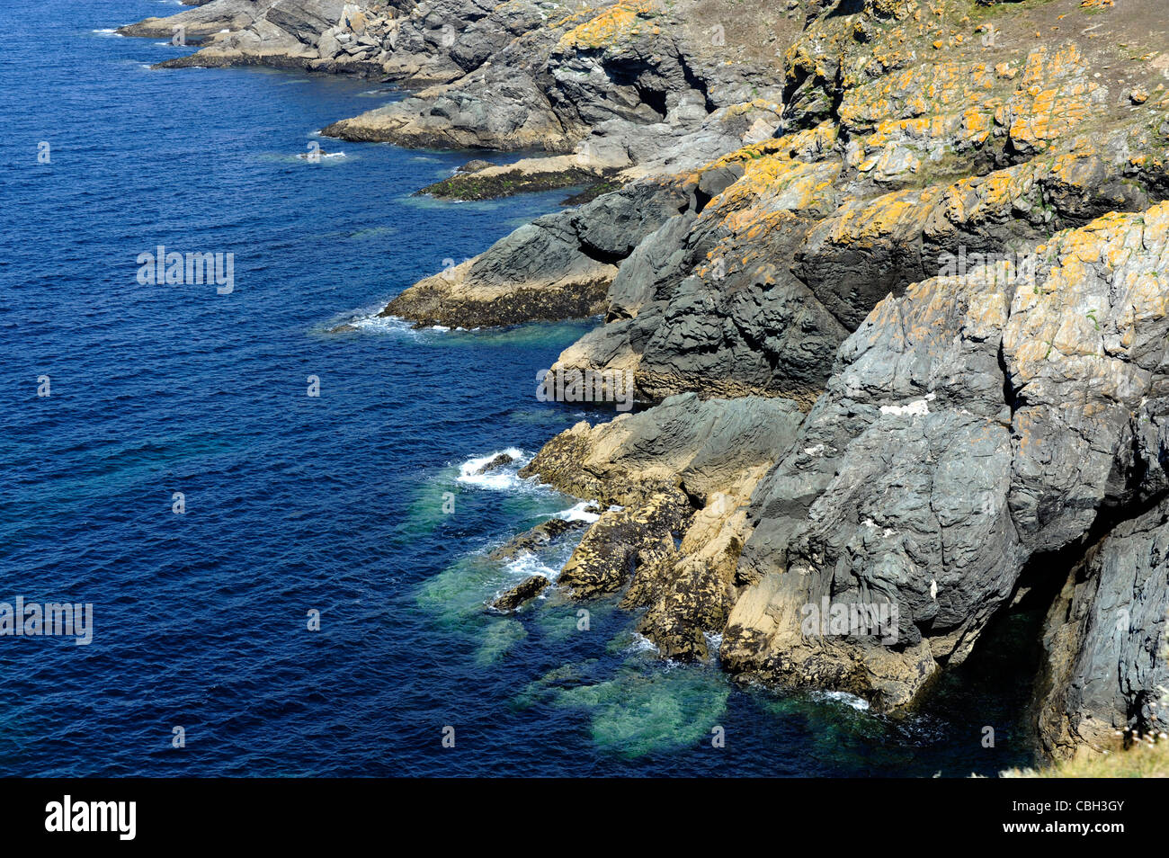 Trou de l'Enfer,Ile de Groix,Island,Morbihan,Bretagne,Brittany,France Stock Photo