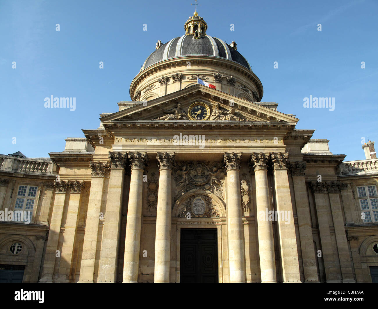 French Academy,French Institute dome,St Germain des Pres, Old town, Paris 6, France,Academie Francaise Stock Photo
