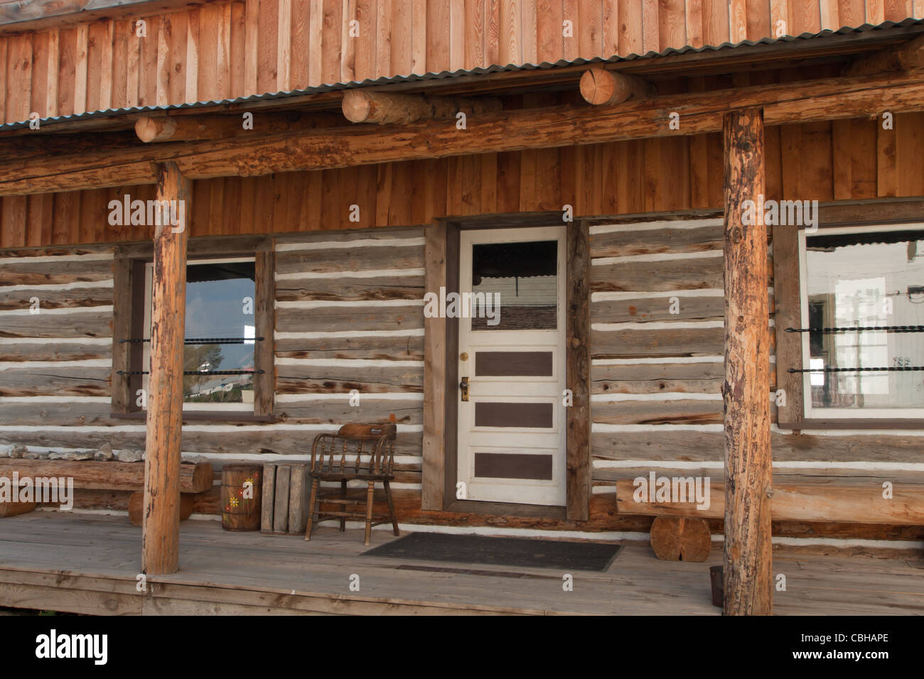 Exterior elevation of the old western general store. Museum of the