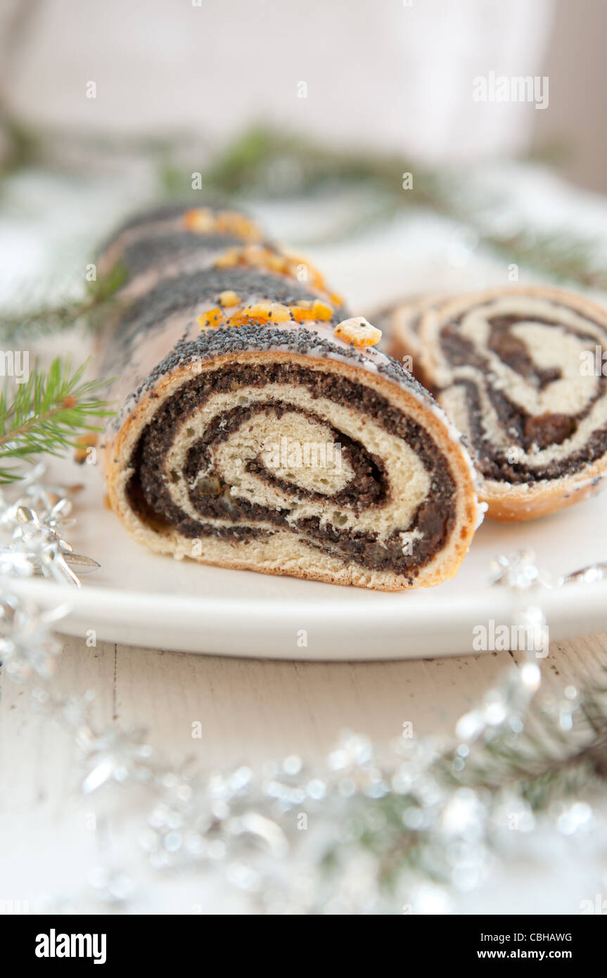 Traditional polish poppy seed cake for Christmas Stock Photo Alamy