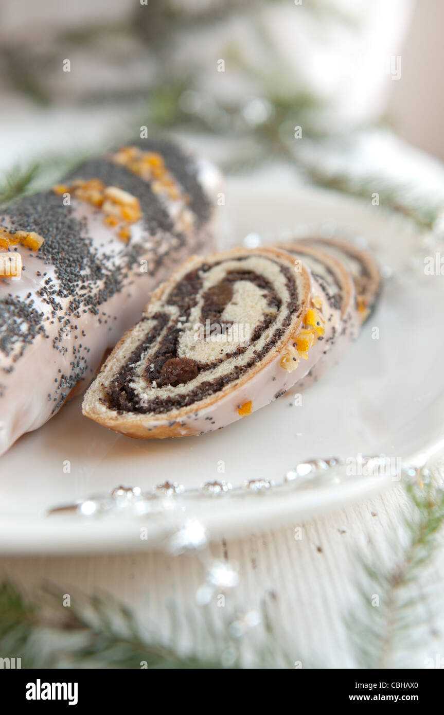 Traditional polish poppy seed cake for Christmas Stock Photo Alamy