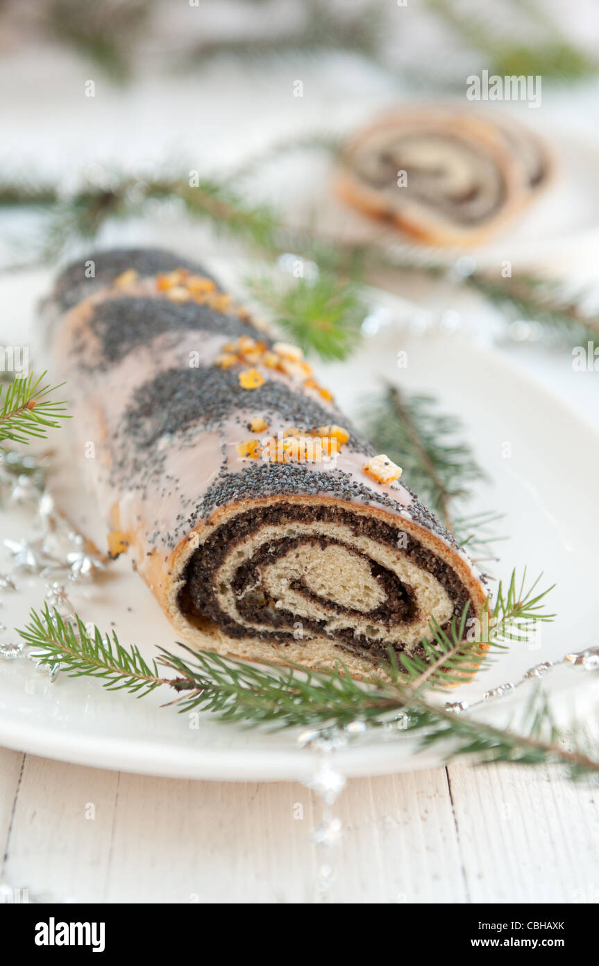 Traditional polish poppy seed cake for Christmas Stock Photo Alamy