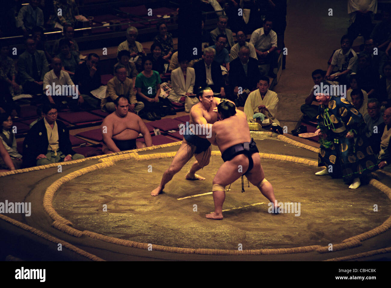 Professional sumo wrestlers hi-res stock photography and images - Alamy
