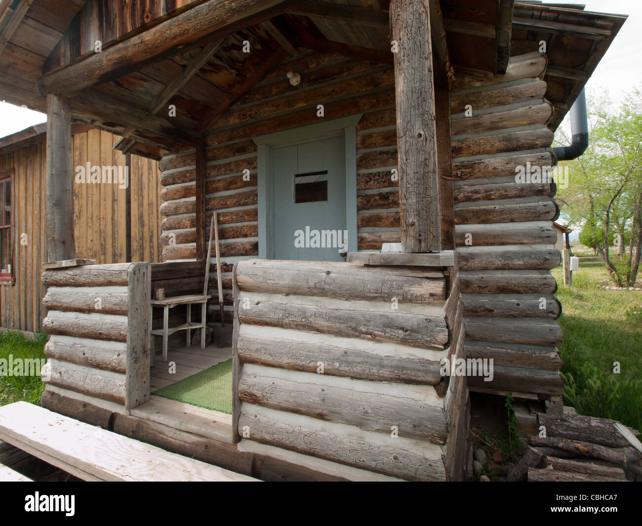 Old Log Cabin On The Farm Museum Of The Mountain West In Montrose