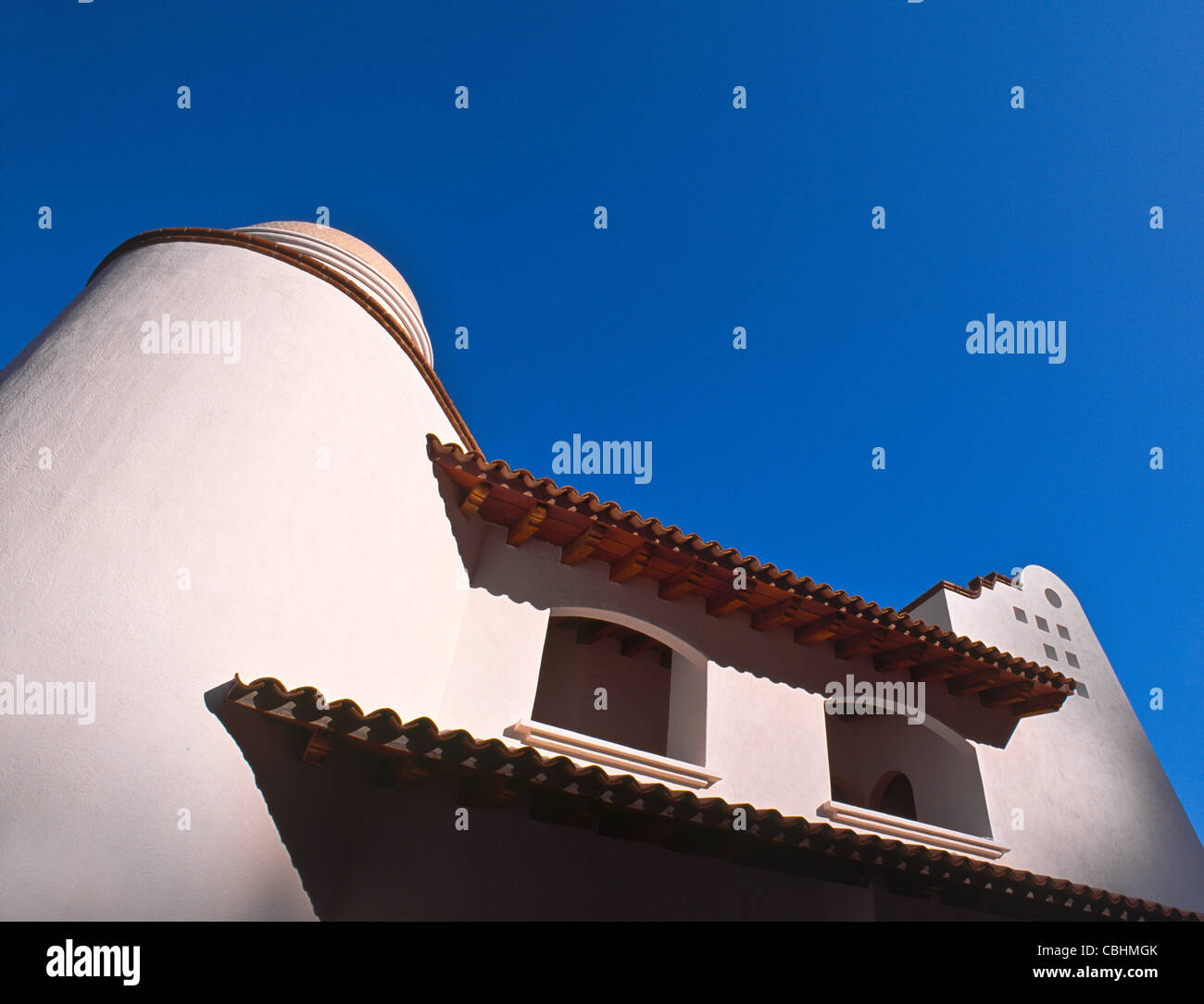Low angle view of  building in Mexico Stock Photo