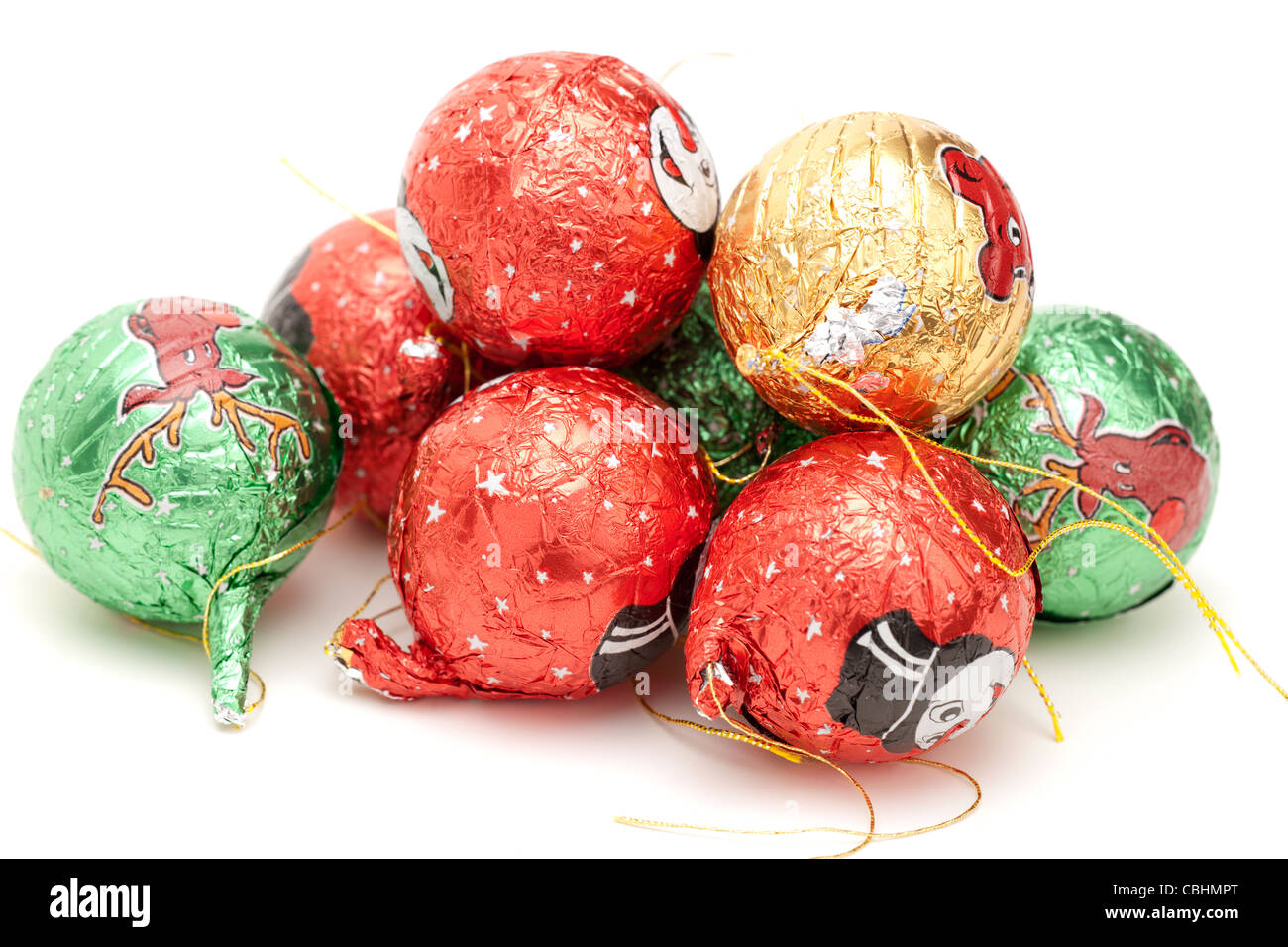 foil wrapped chocolate christmas ornaments