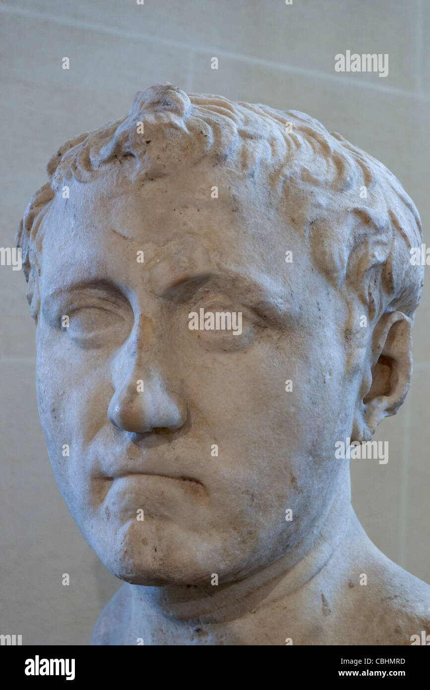 Bust of Pompey the Younger, politician and military leader of the Roman