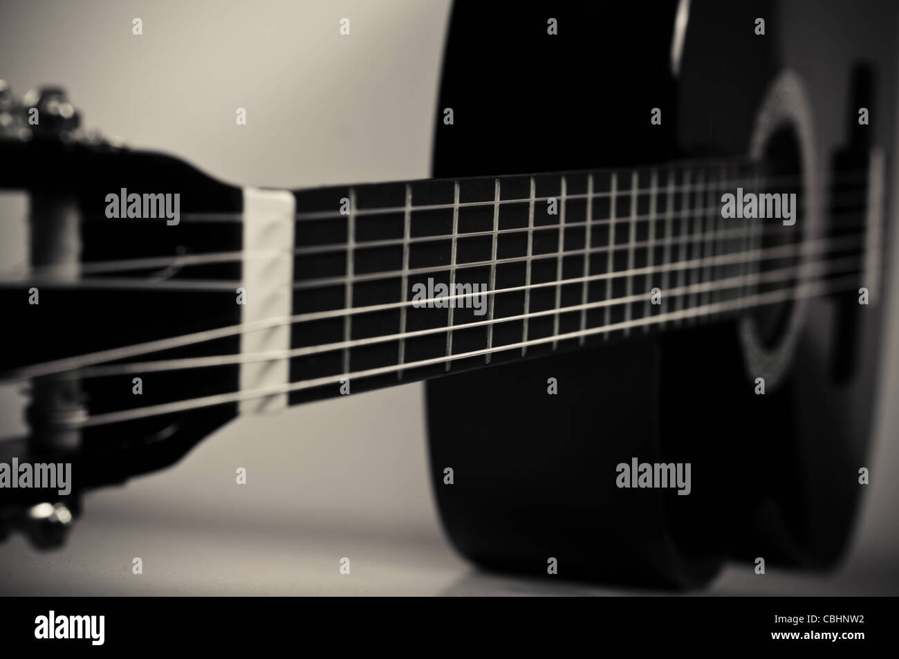 black acoustic guitar Stock Photo Alamy