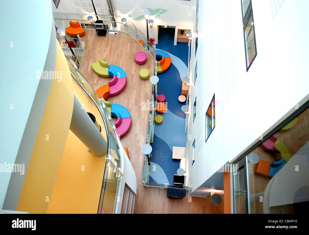A view inside the new Royal Alexandra Children's Hospital in Brighton UK Stock Photo