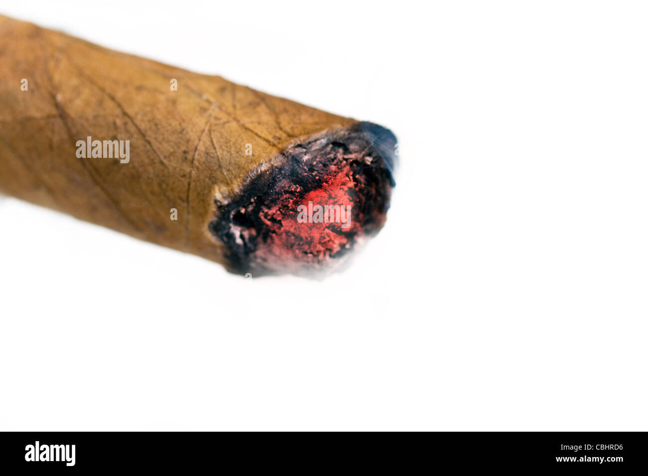 Burning cigar Stock Photo Alamy