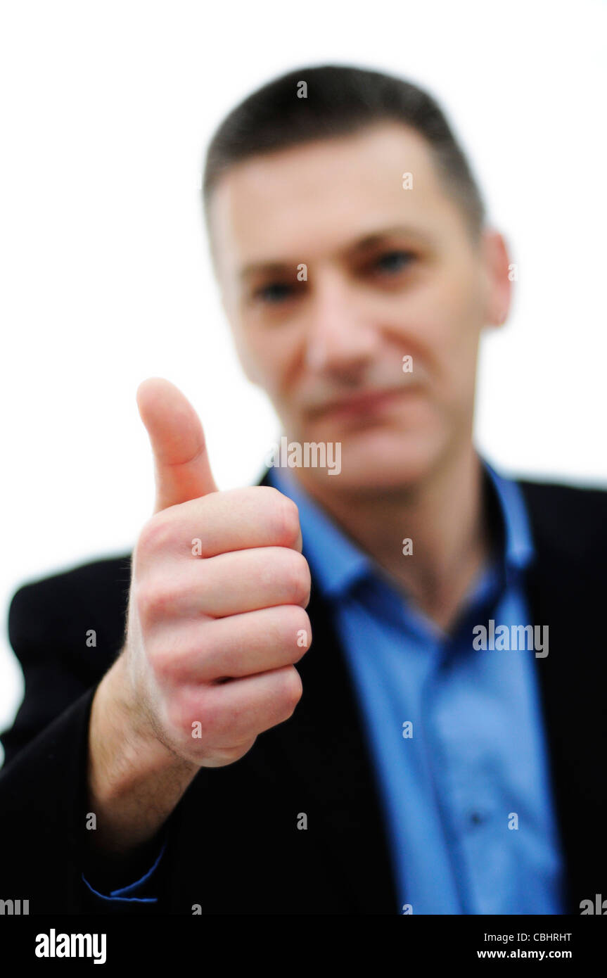 Male BSL British Sign Language interpreter Stock Photo Alamy