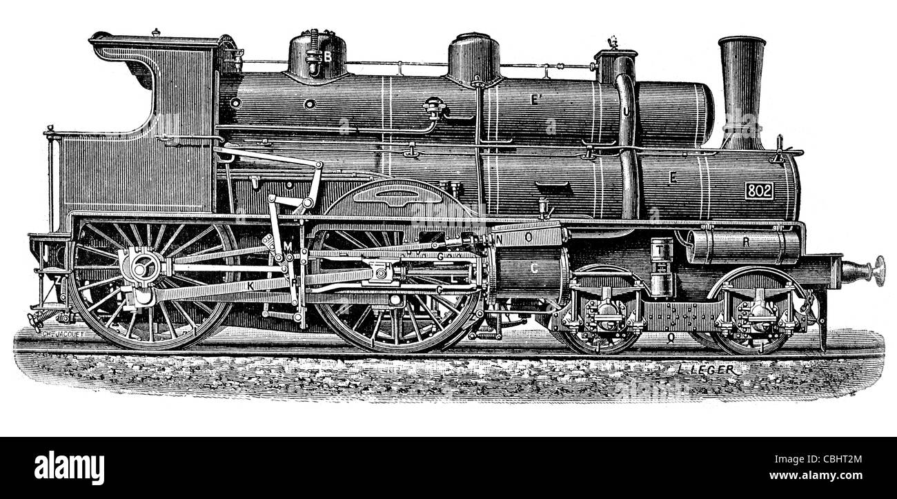 Locomotive mixed railway vehicle train transport steam engine travel tracks vehicle coach car machine wheel steamer vehicle rail Stock Photo