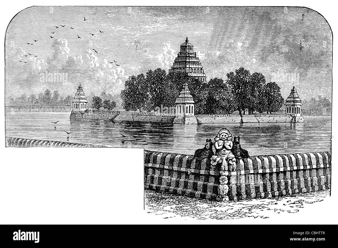 India Sacred Tank Temple Madurai Madura Tamil Nadu Indian worship