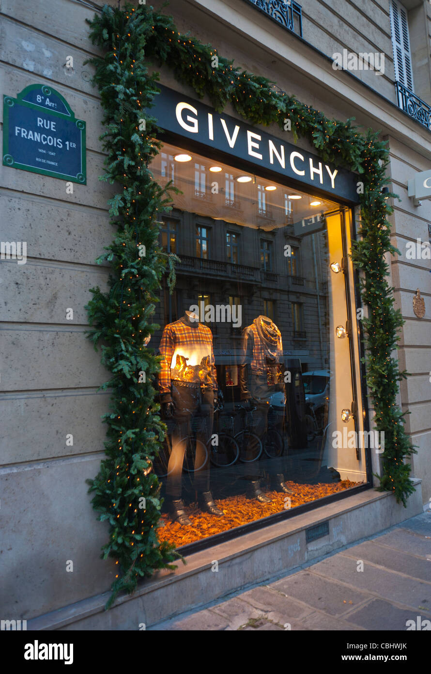 Paris, France, French Luxury Clothing Store Front, Givenchy Boutique, lvmh  montaigne Stock Photo - Alamy