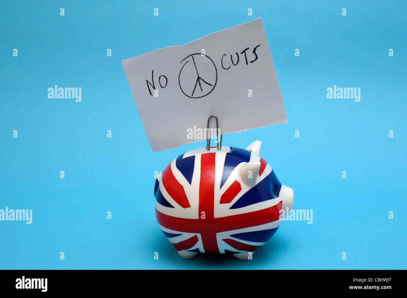 Debt Crisis. Savings and falling value of currencies. How does the British economy recover from its economic debt crisis. Stock Photo