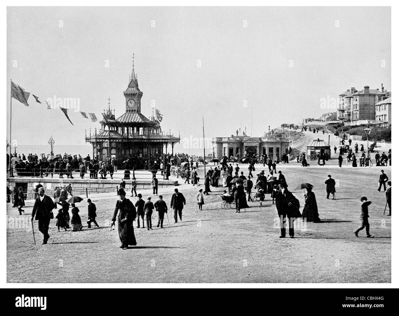 pier Bournemouth George Rennie bandstand Promenade esplanade Stock Photo