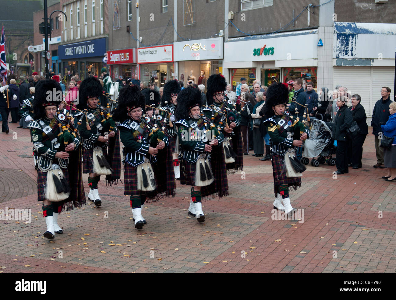 Bedworth Armistice Parade Warwickshire England UK Stock Photo