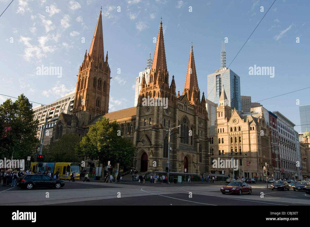 St Paul's Cathedral in Melbourne, Australia Stock Photo