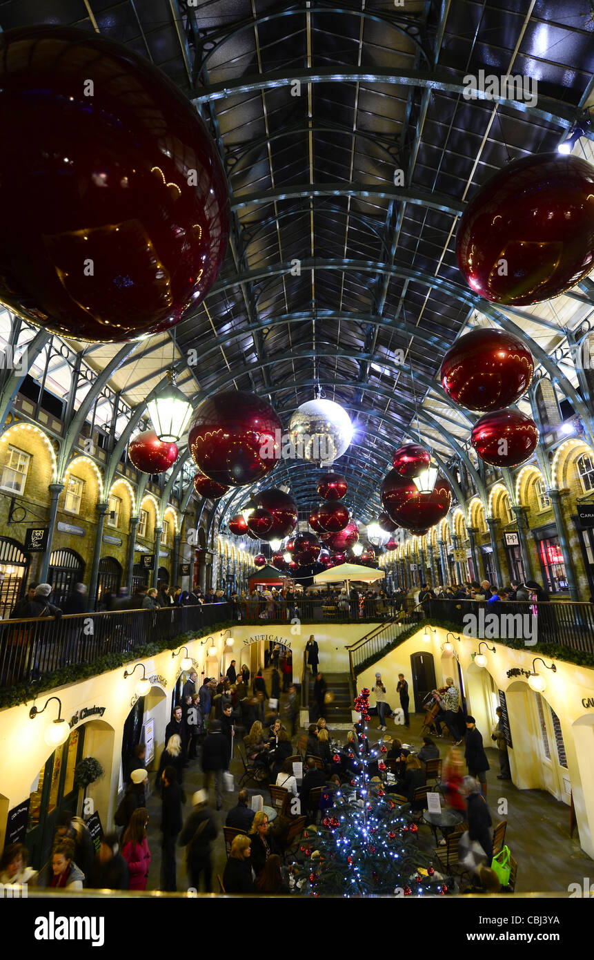 Covent Garden at Christmas Stock Photo