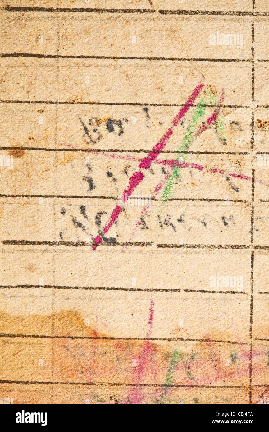 Vintage old paper hi-res stock photography and images - Alamy