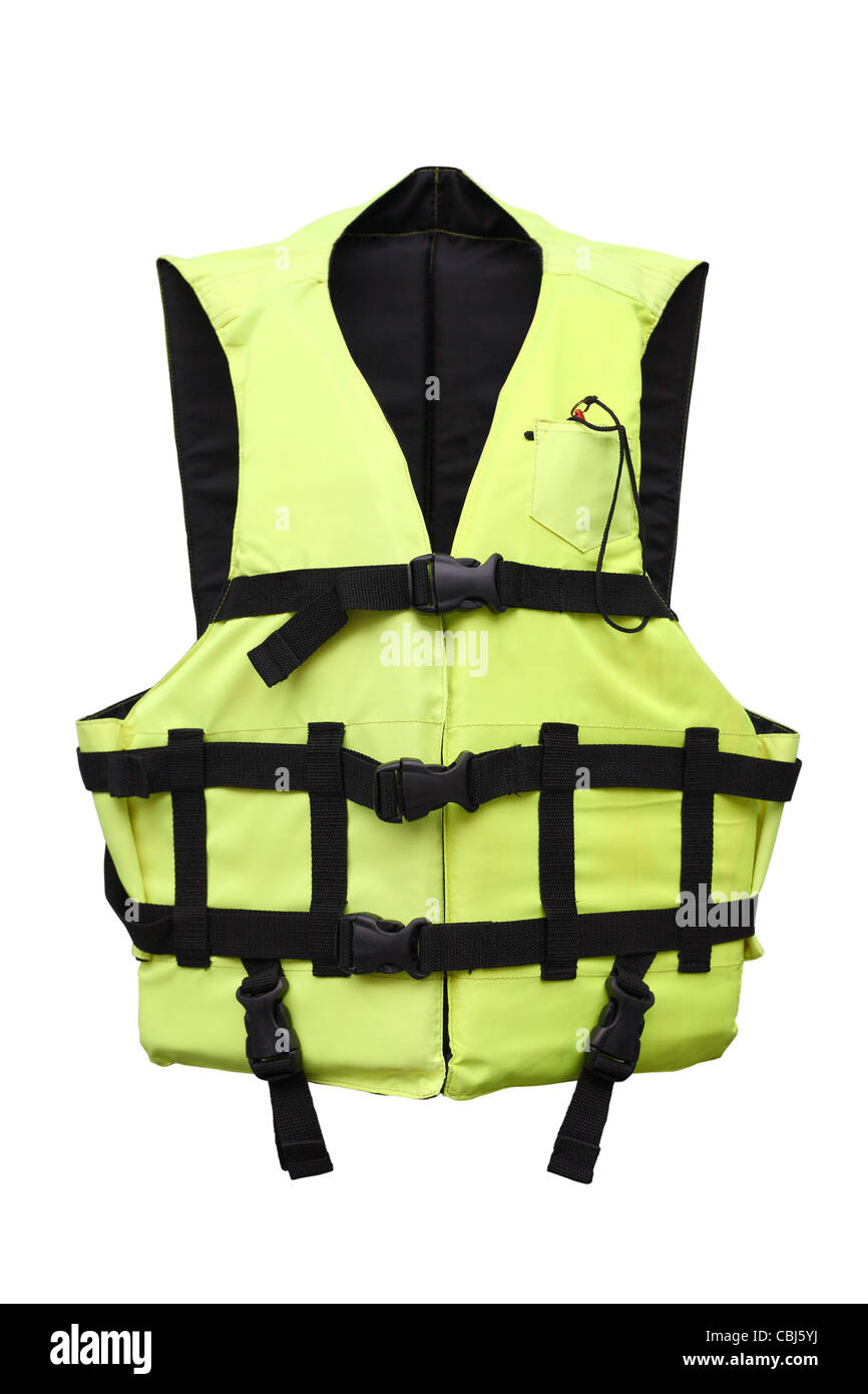 green vest jacket on white Stock Photo Alamy