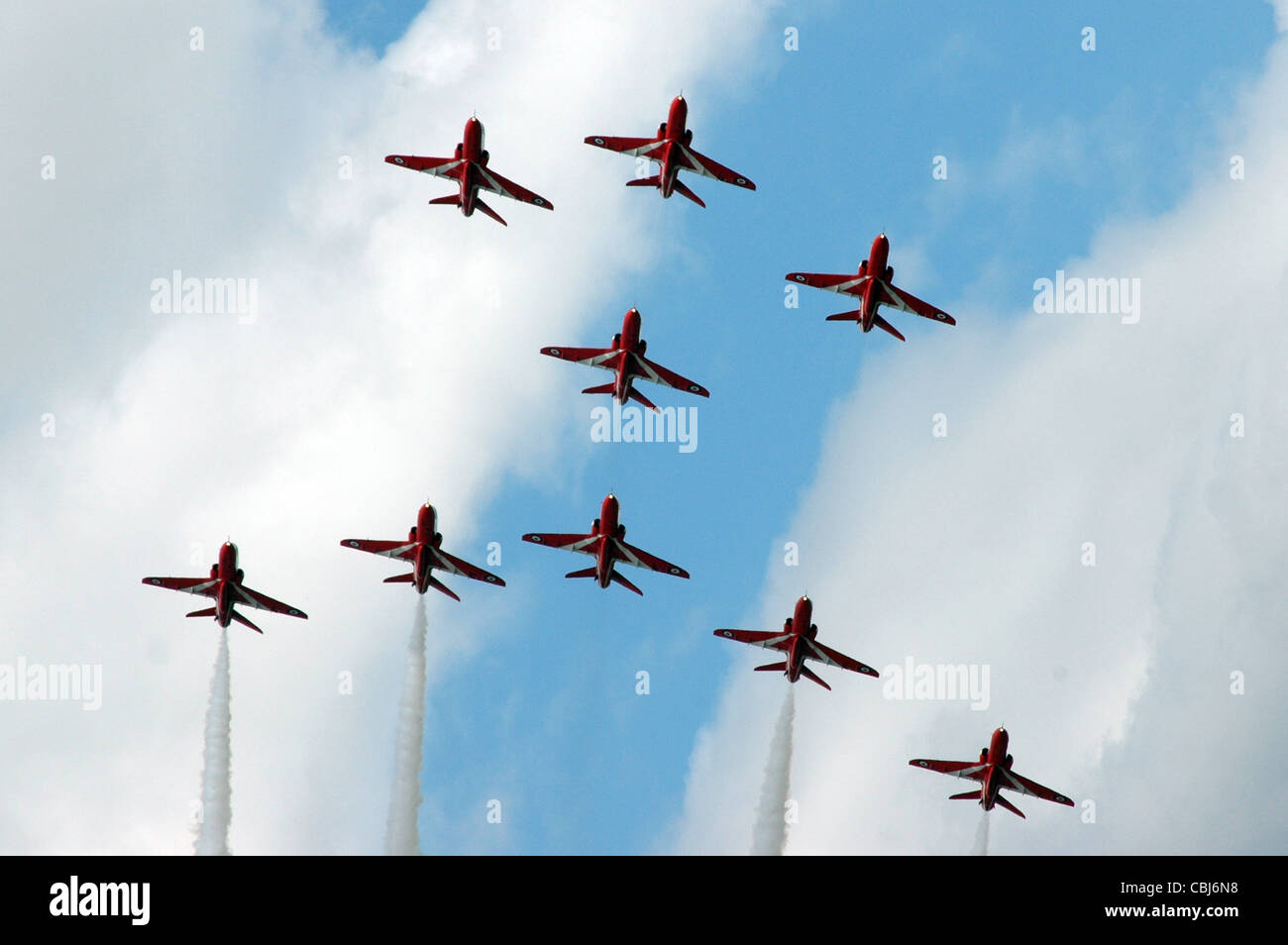RED ARROWS DISPLAY TEAM IN ACTION Stock Photo Alamy