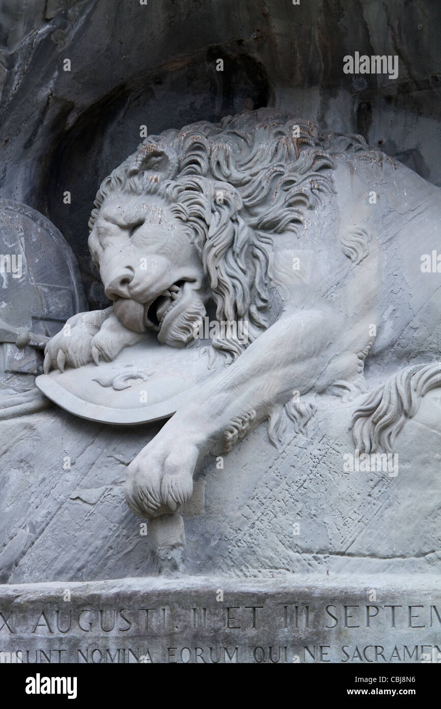 lion monument in Lucerne,Swiss Stock Photo Alamy