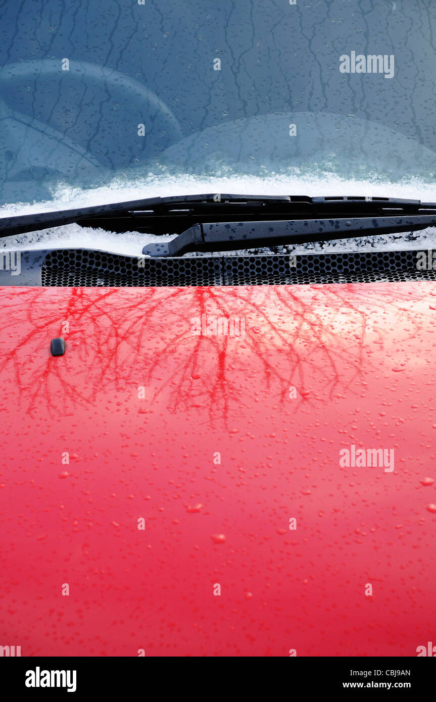 car windscreen wipers closeup Stock Photo Alamy