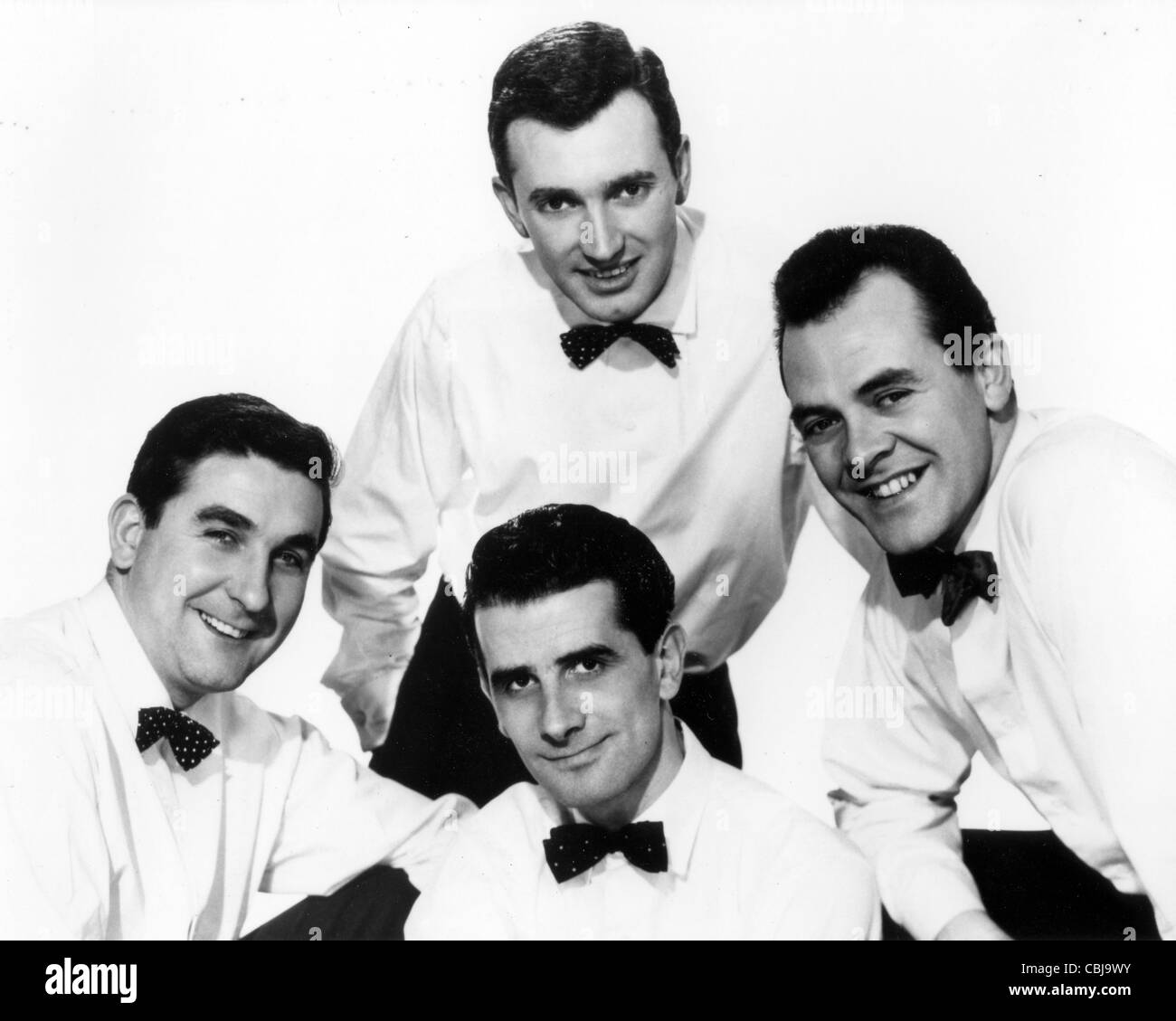 THE POLKA DOTS  Promotional photo of UK  1950s vocal group Stock Photo