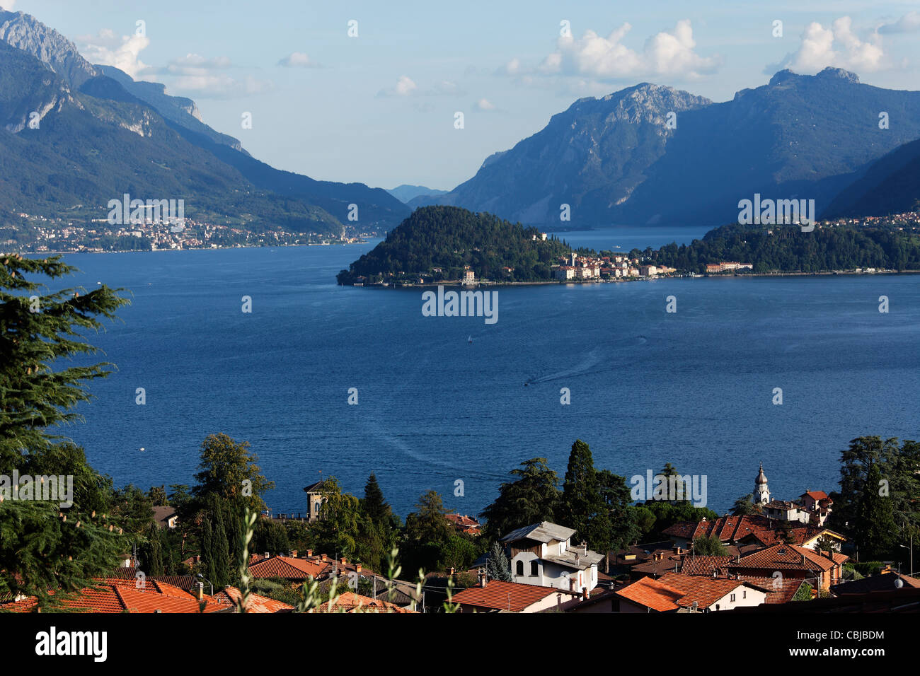 Menaggio, view over Bellagio, Lake Como, Lombardy, Italy Stock Photo