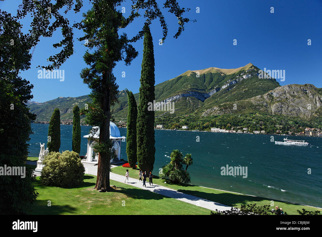 Park, Villa Melzi, Bellagio, Lake Como, Lombardy, Italy Stock Photo