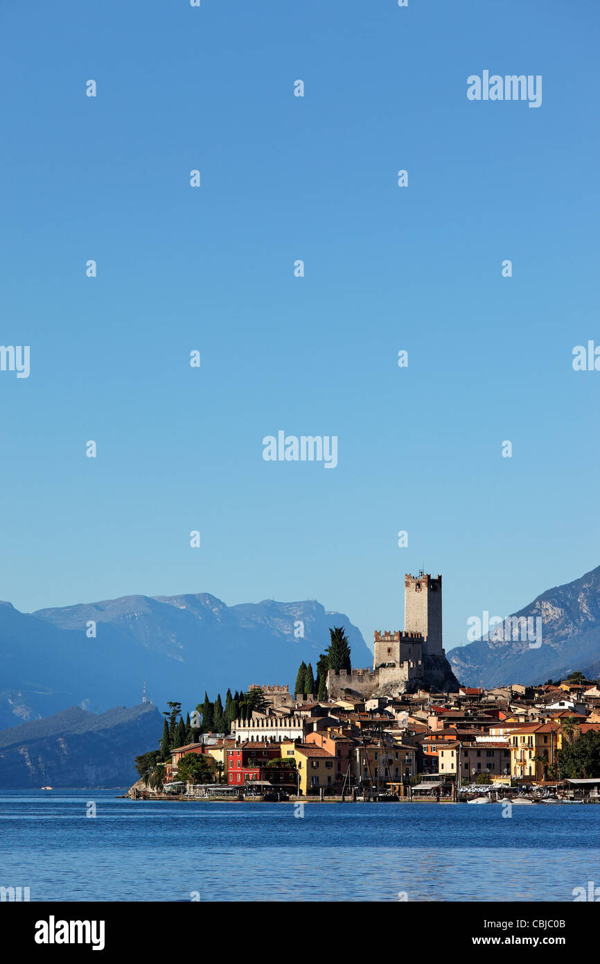 Scaliger Castle, Malcesine, Lake Garda, Veneto, Italy Stock Photo