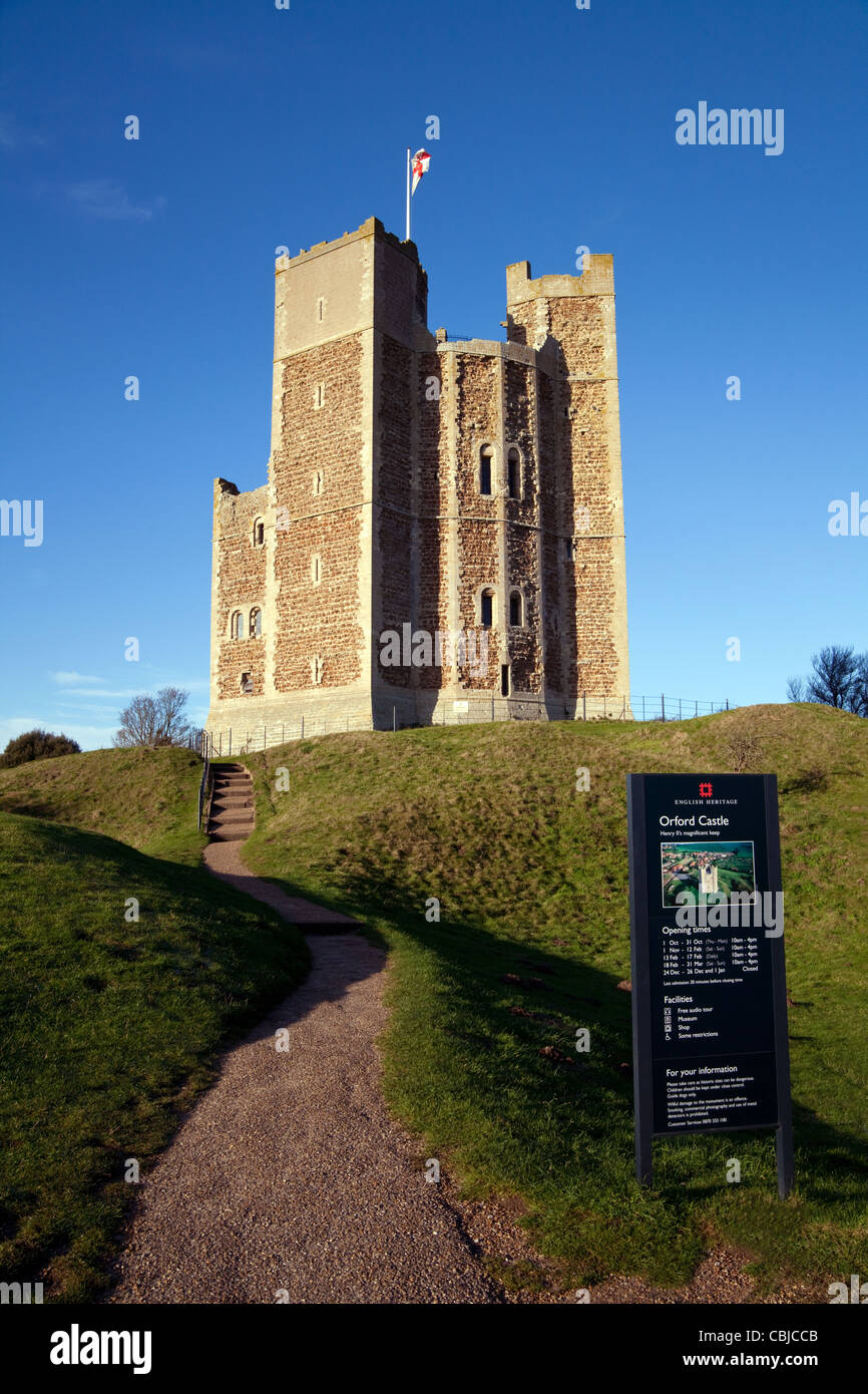 Orford castle, Orford Village Orford Suffolk UK Stock Photo