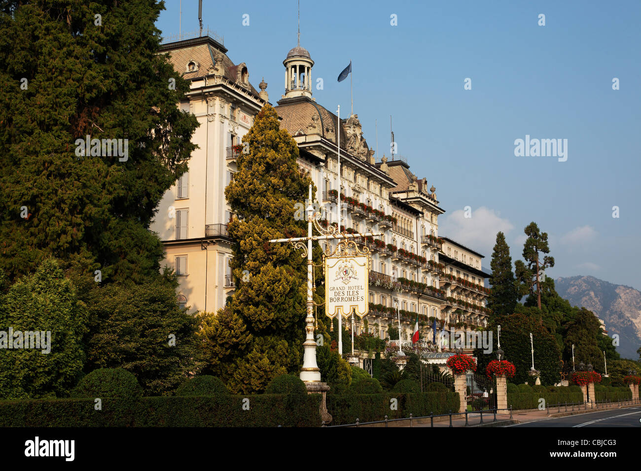 Grand Hotel des Iles Borromees, Stresa, Lago Maggiore, Piedmont, Italy Stock Photo