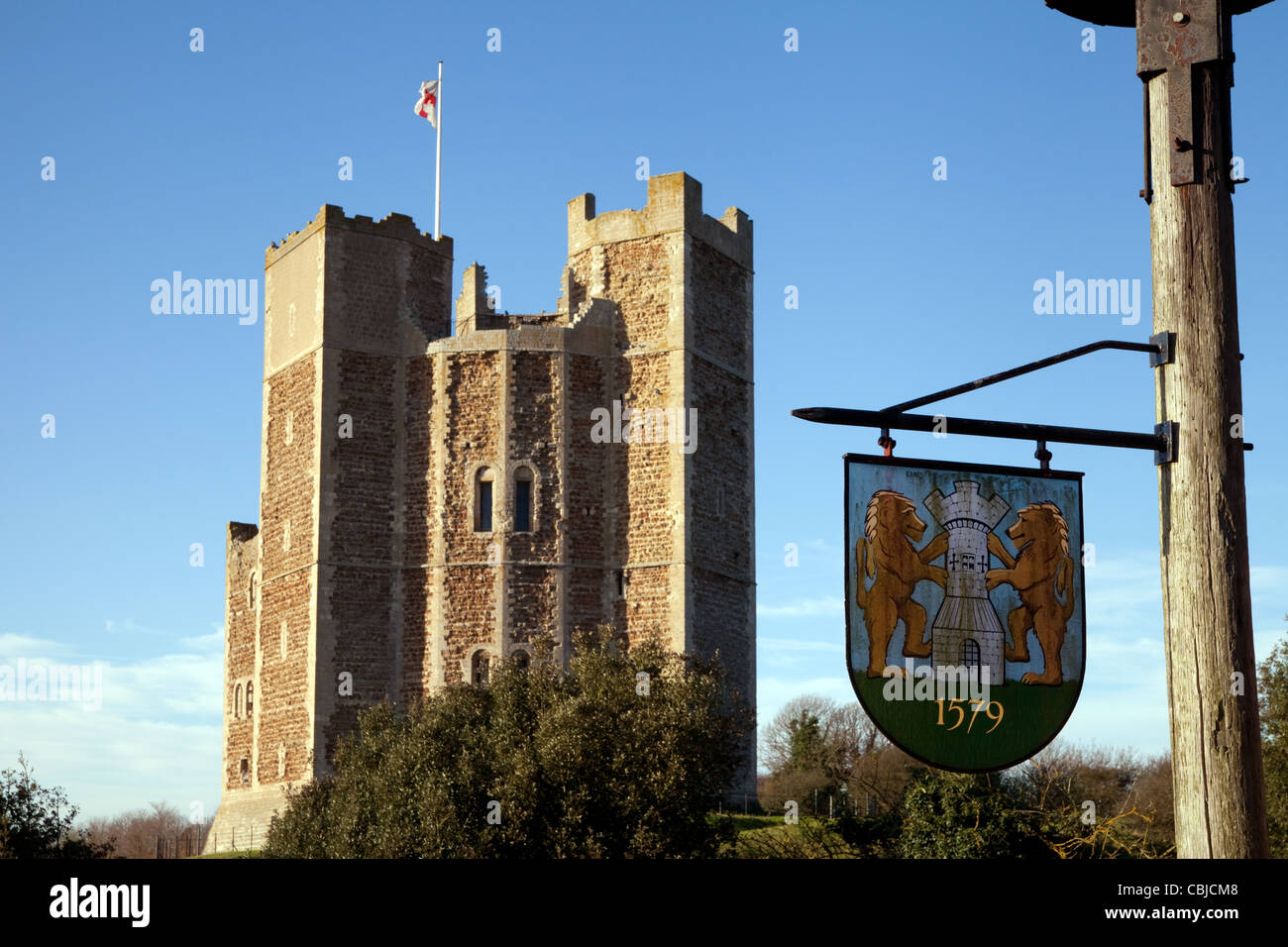 Orford castle, Orford Village Orford Suffolk UK Stock Photo