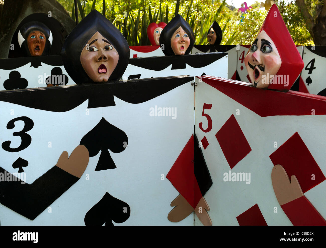 House Cards Childrens Park Fairyland Diamonds Spades Alice In Wonderland Stock Photo Alamy House Cards Childrens Park Fairyland Diamonds Spades Alice In Wonderland Stock Photo Alamy