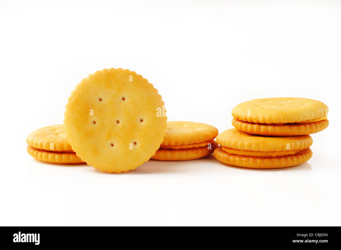 Sandwich biscuits with cream filling Stock Photo Alamy