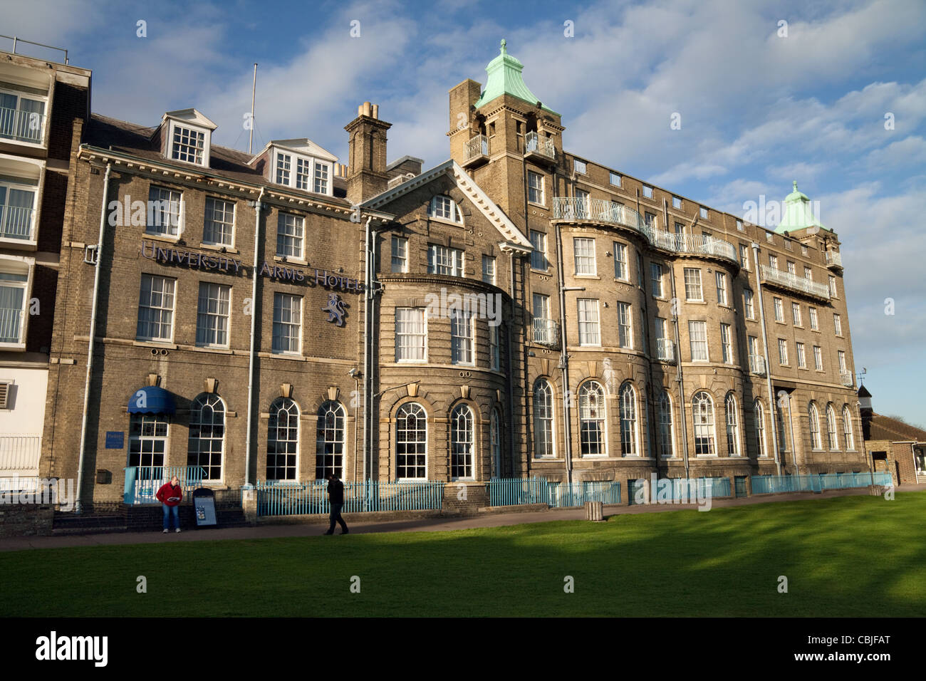 University Arms Hotel, Parkers Piece, Cambridge UK Stock Photo