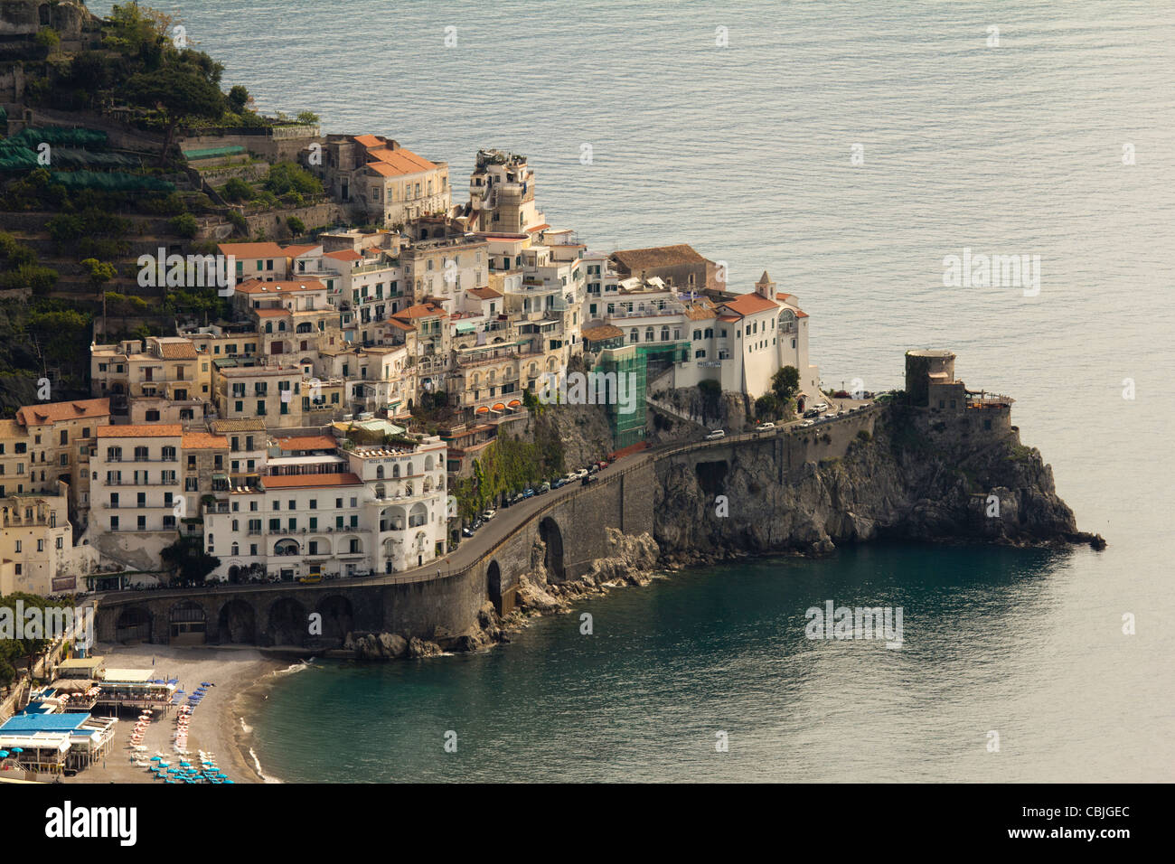 Shots of the lush gardens and stunning views from the famous luxury hotel  The Belmond Hotel Caruso in Ravello, Amalfi Coast, Italy Stock Photo - Alamy