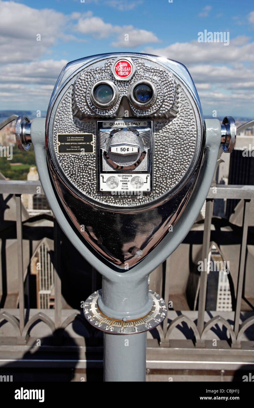 New York skyline from Top of the Rock Stock Photo - Alamy