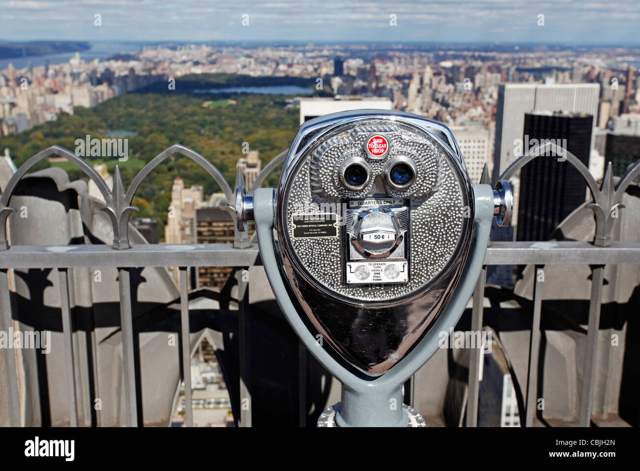 New York skyline from Top of the Rock Stock Photo - Alamy