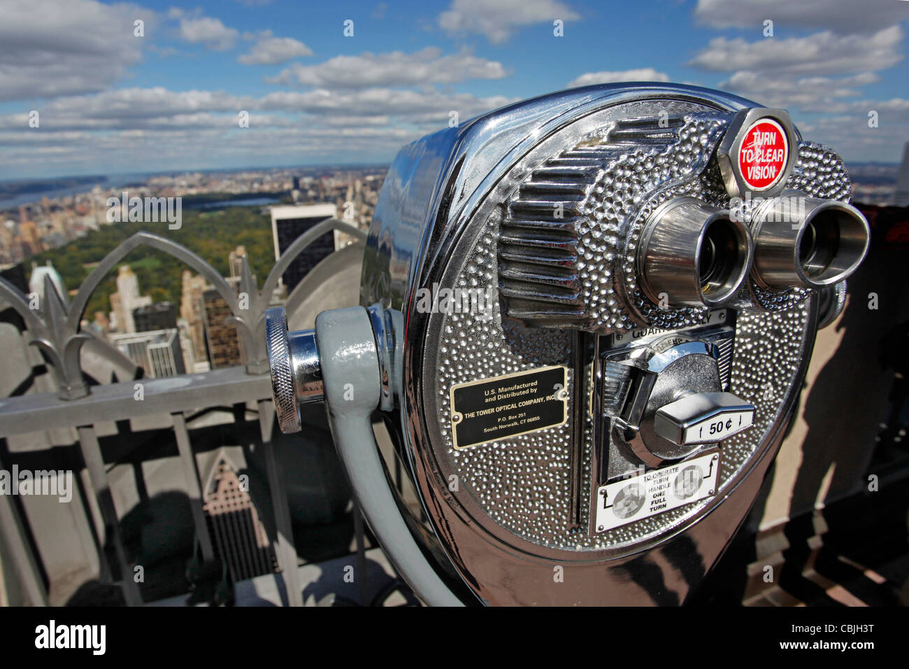 New York skyline from Top of the Rock Stock Photo - Alamy