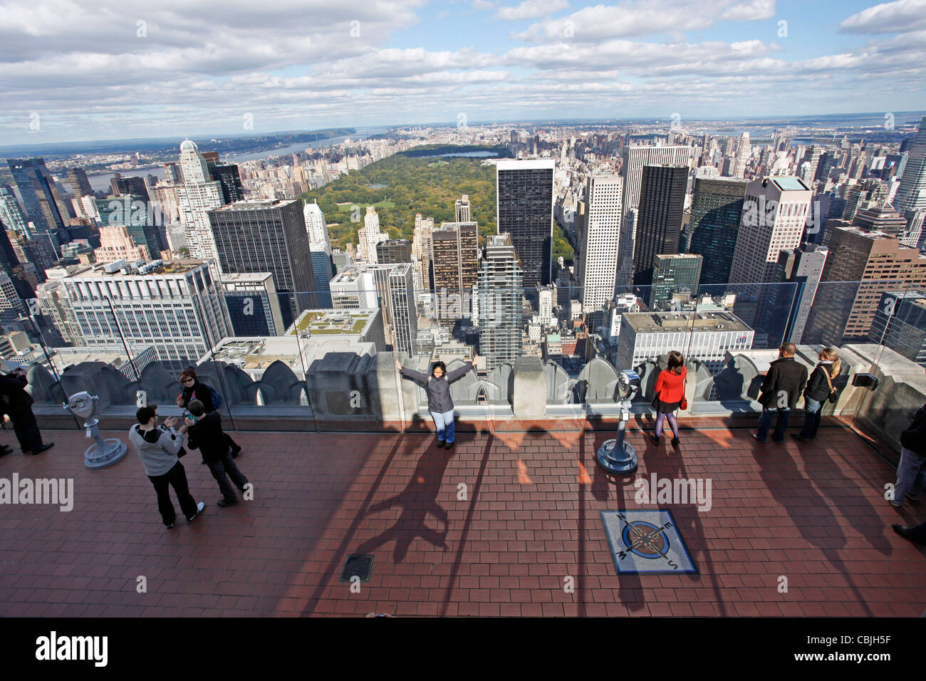 New York skyline from Top of the Rock Stock Photo