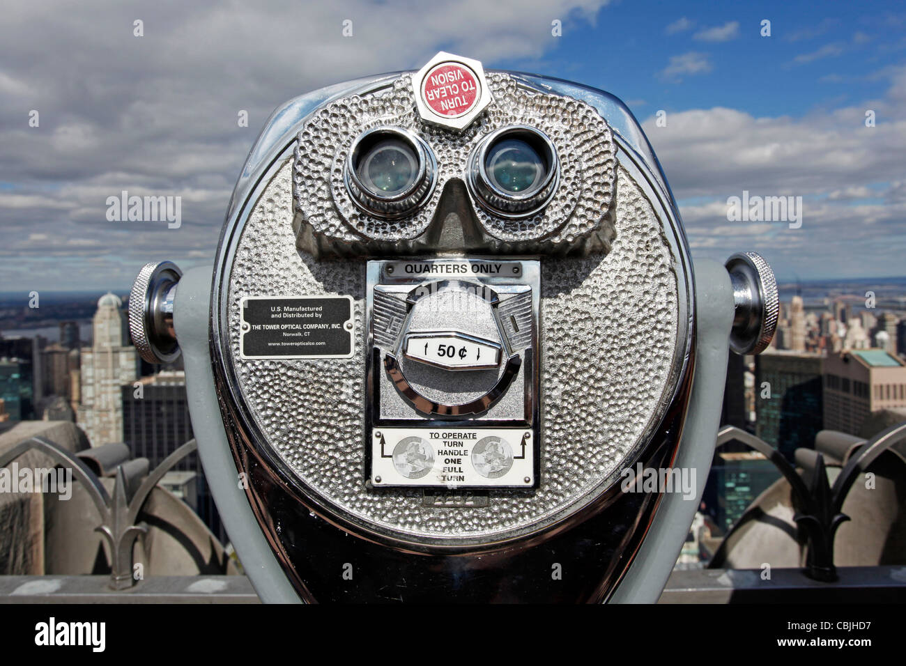 New York skyline from Top of the Rock Stock Photo - Alamy